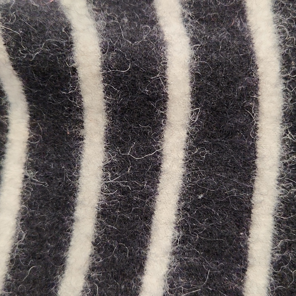 La Ligne Made In Italy Black and White Mixed Striped Crew Neck Sweater sz S - Picture 11 of 16